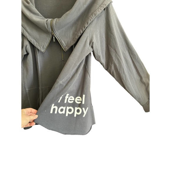 Peace Love World ‘I Feel Happy’ Full Zip Sweatshirt Women’s XL - Picture 3 of 8